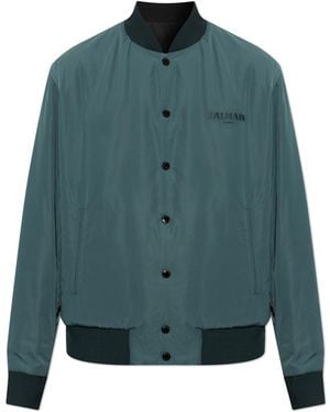 Balmain Reversible Bomber Jacket - Green
