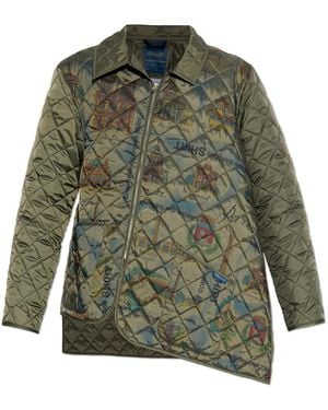 Comme des Garçons Quilted Jacket - Green