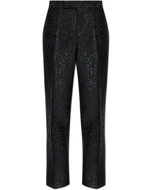 Versace Pants With Lurex Thread - Black