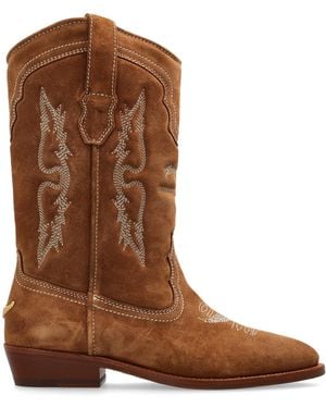 Zadig & Voltaire 'Tex Western' Ankle Boots - Brown