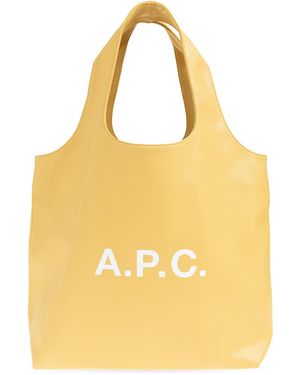 A.P.C. "Ninon" Shopper Bag - Yellow