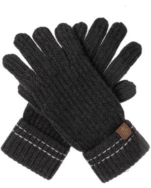 Eleventy Cashmere Gloves - Black