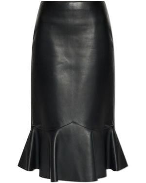 Fendi Leather Skirt - Black