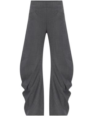 Ganni Wide-Leg Trousers - Grey