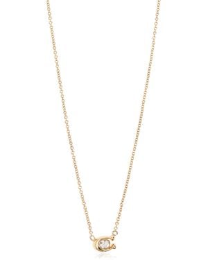 COACH Necklace With Logo-Shaped Pendant - Metallic