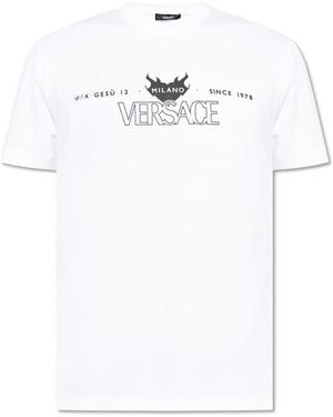 Versace T-Shirt With Print - White