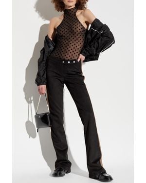 MISBHV Pants With Flared Legs - Black