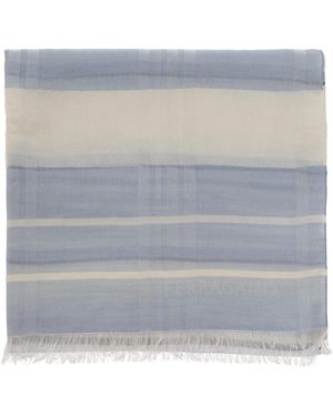 Ferragamo Scarf With Logo - Grey