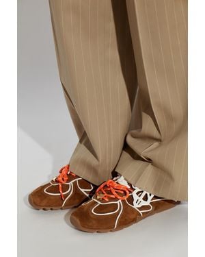 Naked Wolfe Suede Sports Shoes "Adored" - Brown