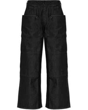 Y-3 Straight-Leg Jeans - Black