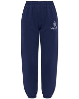 Sporty & Rich Joggers From The Preppy Collection - Blue