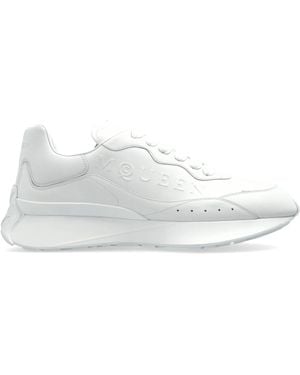 McQueen Sports Shoes With Logo - White