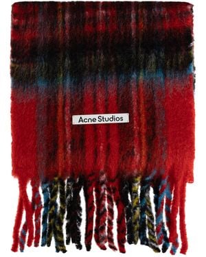 Acne Studios Mohair Scarf - Red
