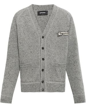 DSquared² Wool Cardigan - Grey