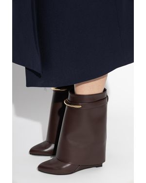 Givenchy 'Shark' Wedge Ankle Boots - Blue