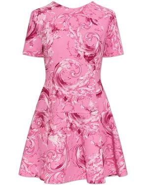 Versace Jeans Couture Dress With "Barocco" Pattern - Pink