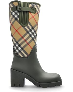 Burberry "Heeled Wellington Boots 'Marsh' - Green