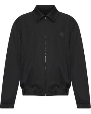 Dolce & Gabbana Jacket With Logo Patch - Black