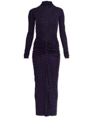 Alaïa Dress With Shimmering Sequins - Blue