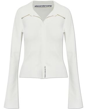 Alexander Wang Top With A Collar - White