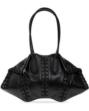 McQueen 'Manta' Shoulder Bag - Black