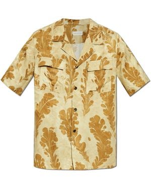 Dries Van Noten Satin Shirt - Metallic