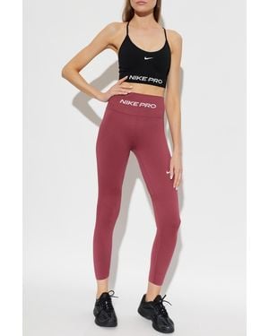 Nike Leggings With Logo - Red