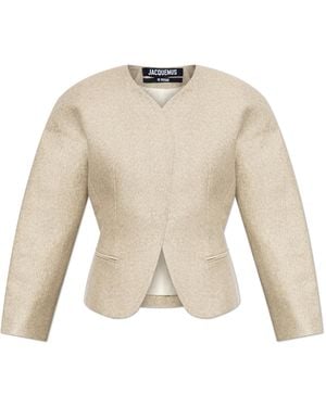 Jacquemus Ovalo Blazer - Natural