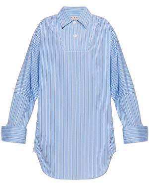 Marni Dress With A Stripe Pattern - Blue