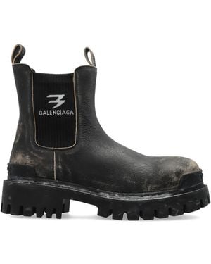 Balenciaga Strike' Chelsea Boots - Black