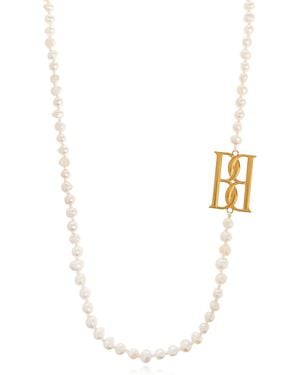 By Malene Birger Necklace With Pearls - White