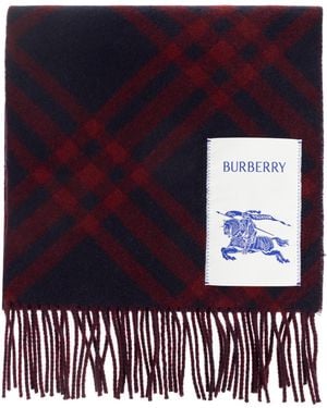 Burberry Cashmere Scarf - Purple