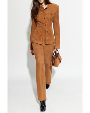 Haikure Suede Pants "Korea" - Brown