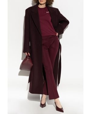The Attico Wool Coat - Red