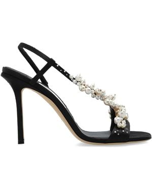 Jimmy Choo 'Irina' Slingback Heeled Sandals - Black