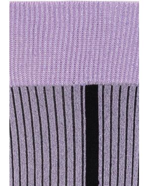 Ganni Lurex Socks - Purple