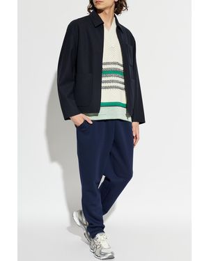 Lacoste Jacket With Pockets - Blue