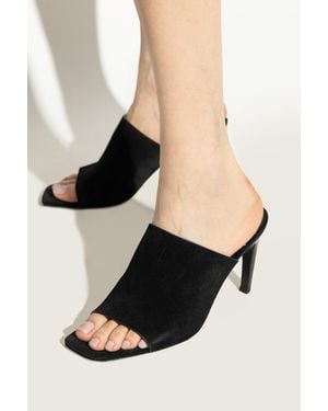 TOTEME Toteme Suede Heeled Mules - Black