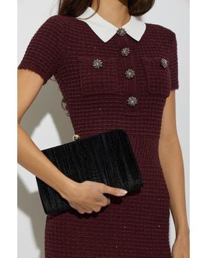 Furla Velvet Clutch 'Alba Small' - Red