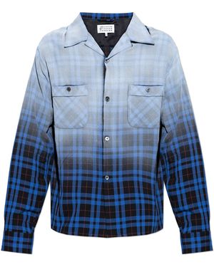 Maison Margiela Plaid Shirt - Blue