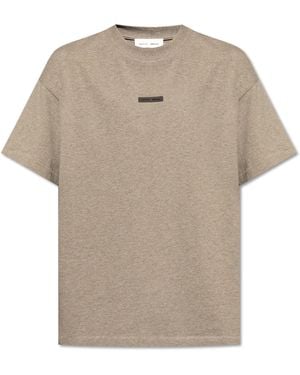 Fear Of God T-Shirt With Logo - Natural