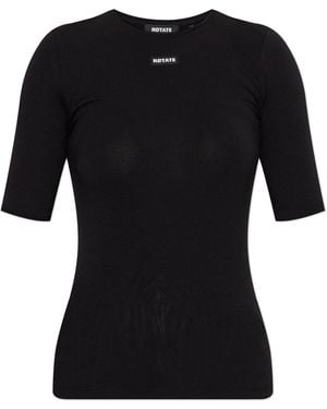 ROTATE BIRGER CHRISTENSEN T-Shirt With Logo - Black