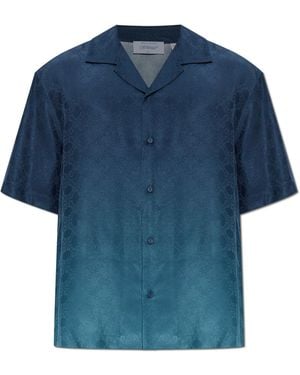 Off-White c/o Virgil Abloh Shirt With Monogram - Blue