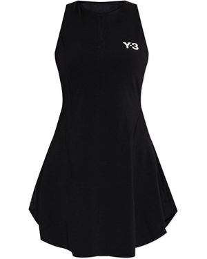 Y-3 Dress With Logo - Black