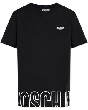 Moschino T-Shirt With Logo - Black