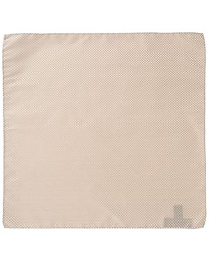 Emporio Armani Silk Pocket Square - Natural