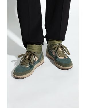 Balmain 'Swan' High-Top Sneakers - Black