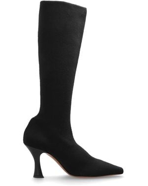 Neous Heeled Boots 'Ran Underknee' - Black