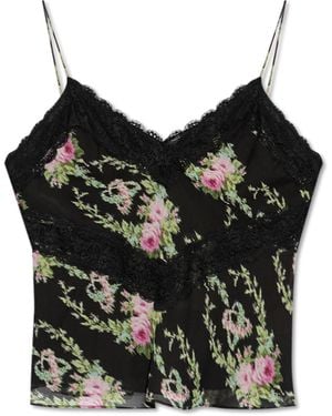 LoveShackFancy Top 'Brimsley' - Black