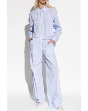 LoveShackFancy "Helia" Pants - Blue